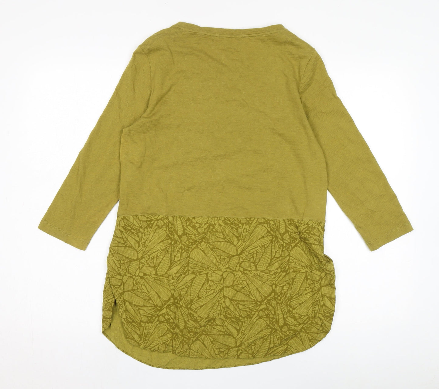 White Stuff Women's Green 3/4 Sleeve Blouse Size 10
