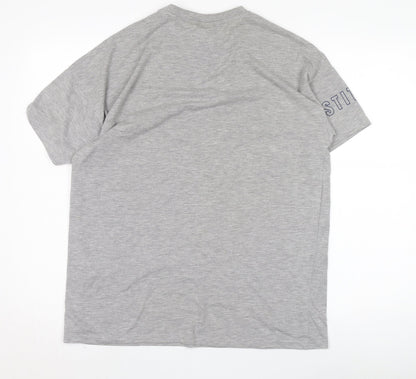 Preloved Disney Unisex Grey Stitch T-Shirt XS - Back