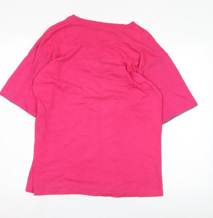 Preloved Disney Women's Pink Cartoon T-Shirt, Medium - Back