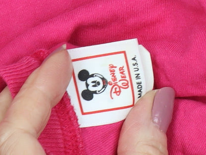 Preloved Disney Women's Pink Cartoon T-Shirt, Medium - Detail