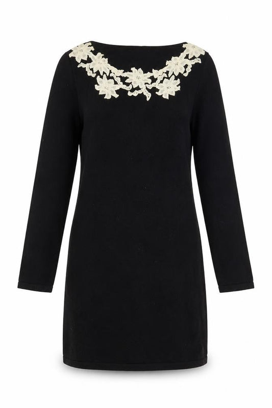 Monsoon Women's Black Knee Length Shift Dress