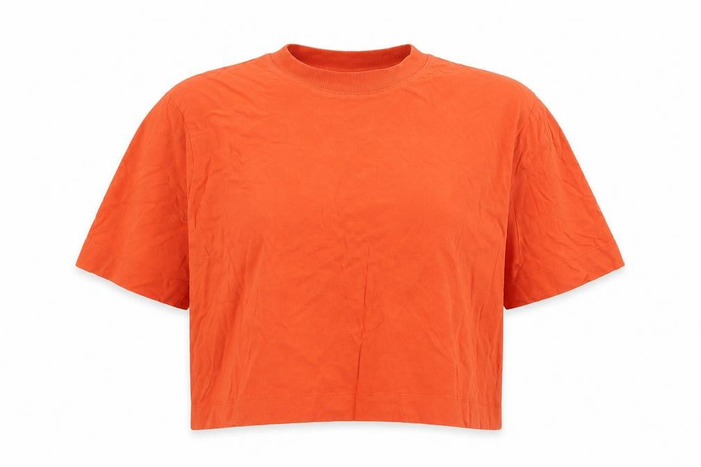 Collusion Women's Orange Crew Neck T-Shirt Size 12
