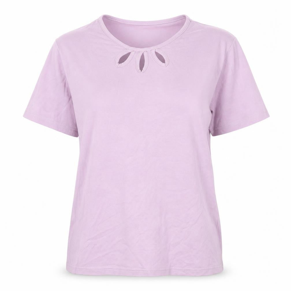 Isle Essentials Women's Pink Basic T-Shirt L