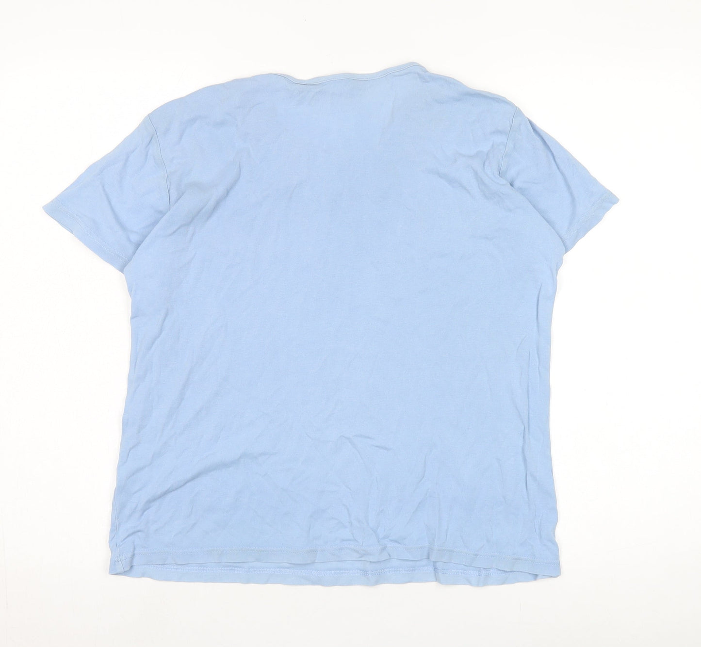 Lee Women's Blue Basic T-Shirt - M, Casual Round Neck
