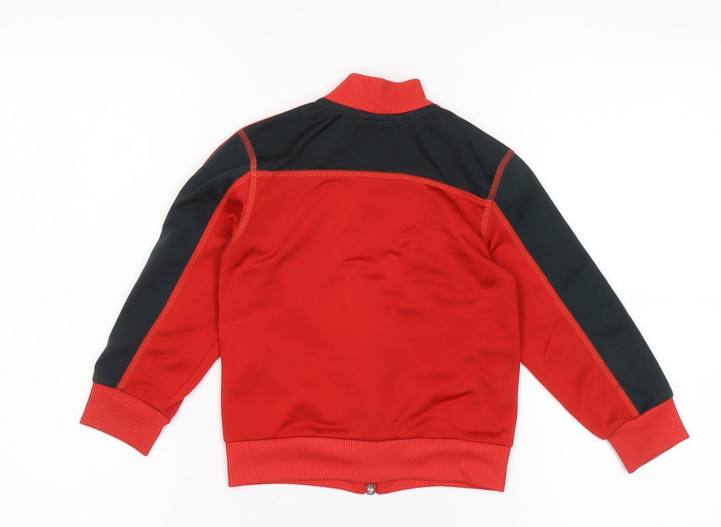 Adidas Boys Red & Black Track Jacket 3-4 Years