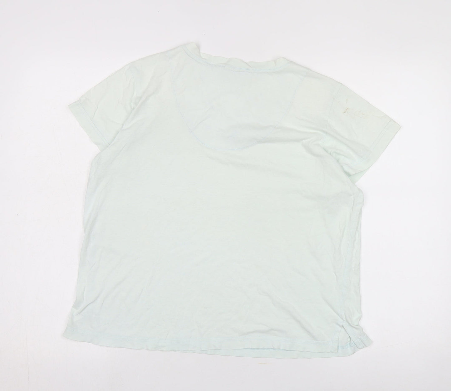 Oscar de la Renta Women's White V-Neck T-Shirt, M