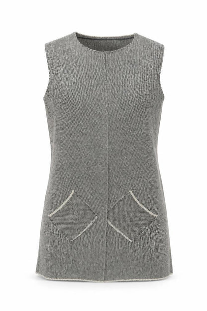 Cocogio Women's Grey Waistcoat Size 12 Sleeveless Casual