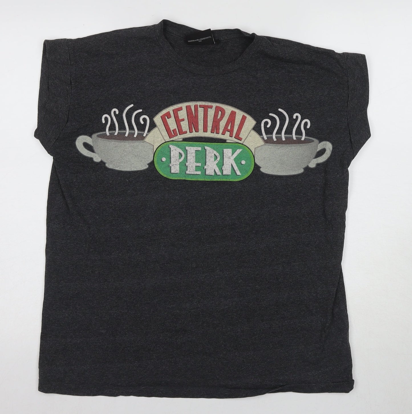 Friends Unisex Black Graphic T-Shirt Size 16 Casual