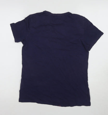 Back view of Puma boys’ blue t-shirt, crew neck, size 13-14, years