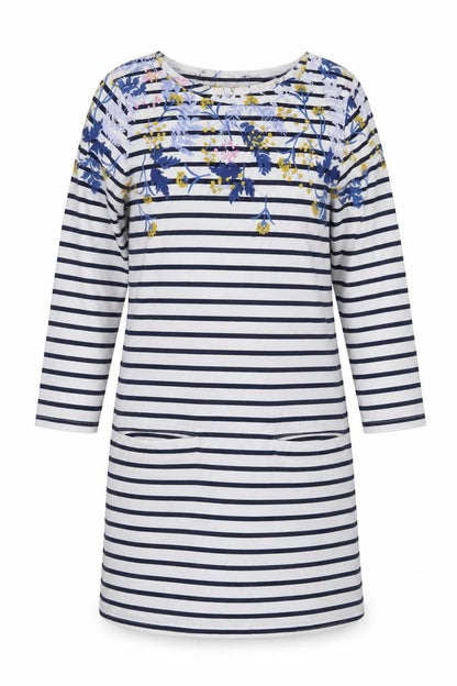 Joules Women's Multicoloured Striped Dress Size 10