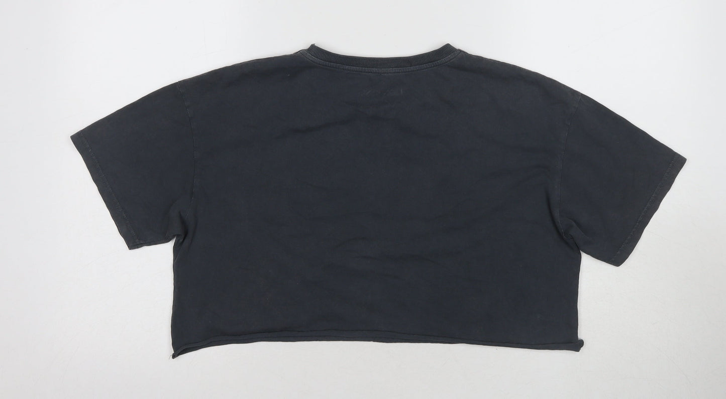 Pull&Bear The Lion King Cropped T-Shirt Black M