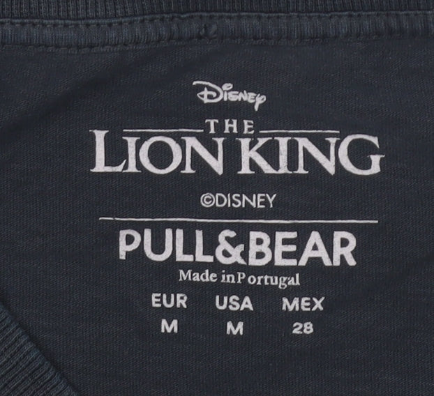 Pull&Bear The Lion King Cropped T-Shirt Black M