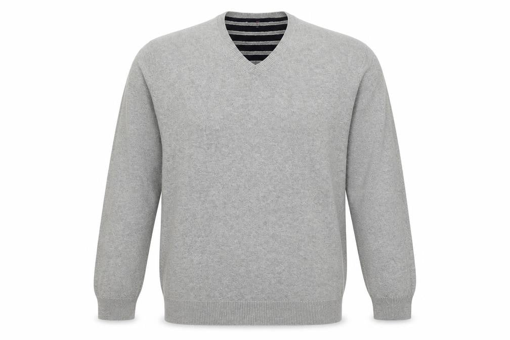 Marks & Spencer Men's Grey XL V-Neck Pullover