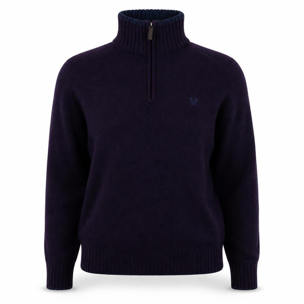 Crew Clothing Co. Women's Purple Wool Blend High Neck Pullover M