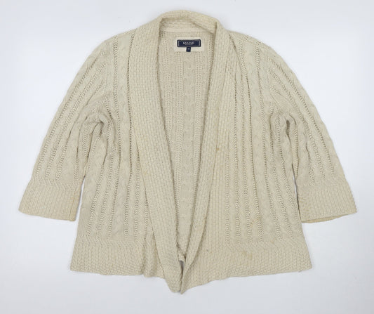 Maine New England Women's Beige Cardigan Size 16