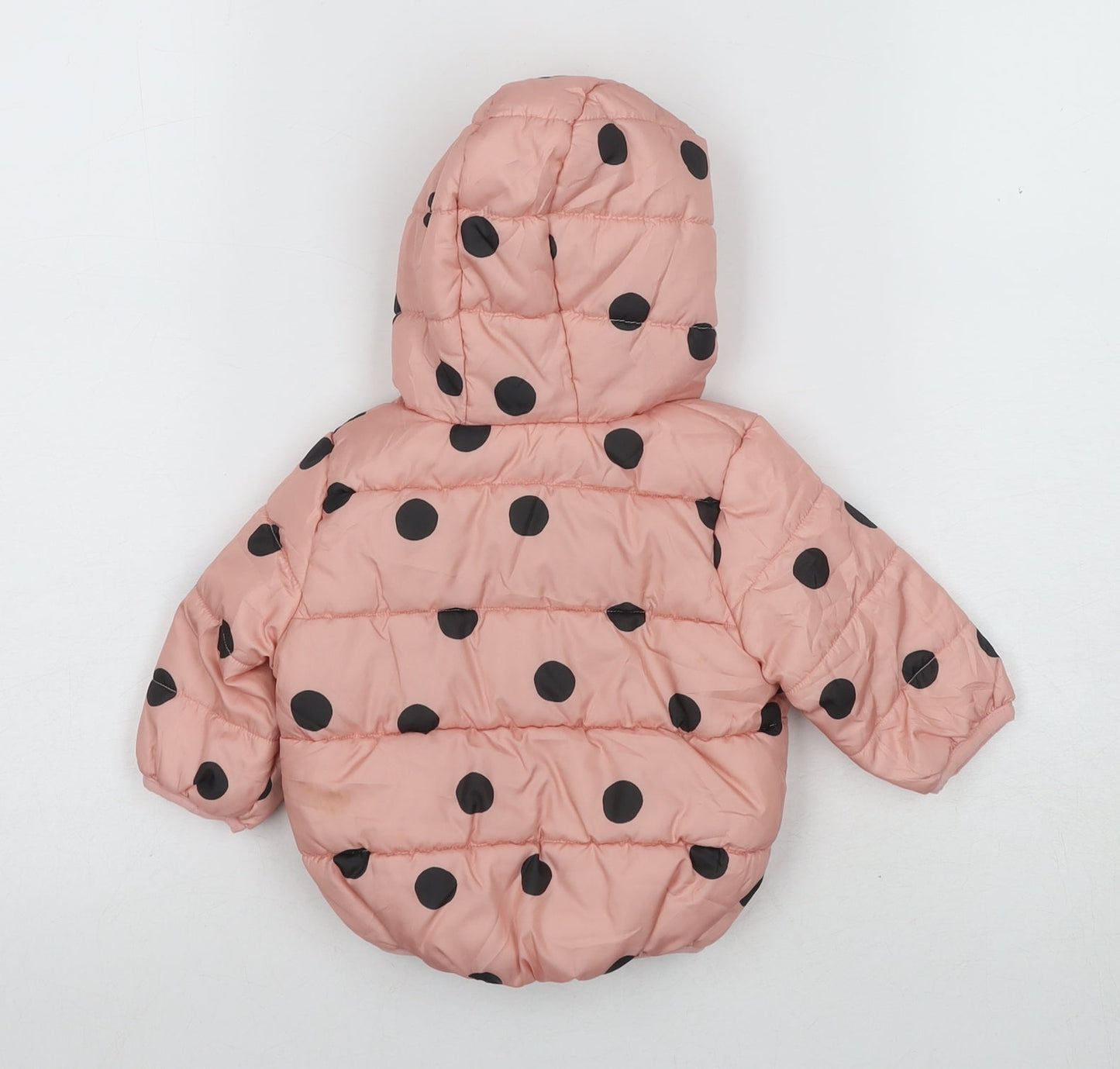 Marks and Spencer Unisex Baby Pink Puffer Jacket 0-3 Months