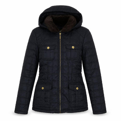 New Look Black Women's Puffer Jacket Size 10