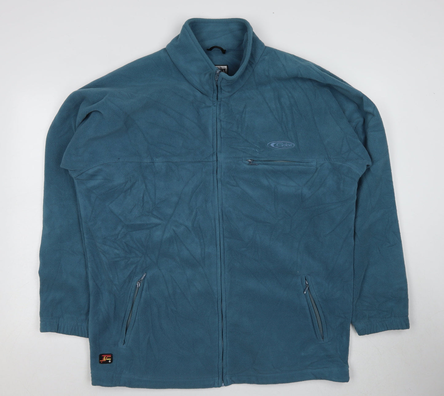 Cater Men's Blue Fleece Jacket XL Stand-Up Collar