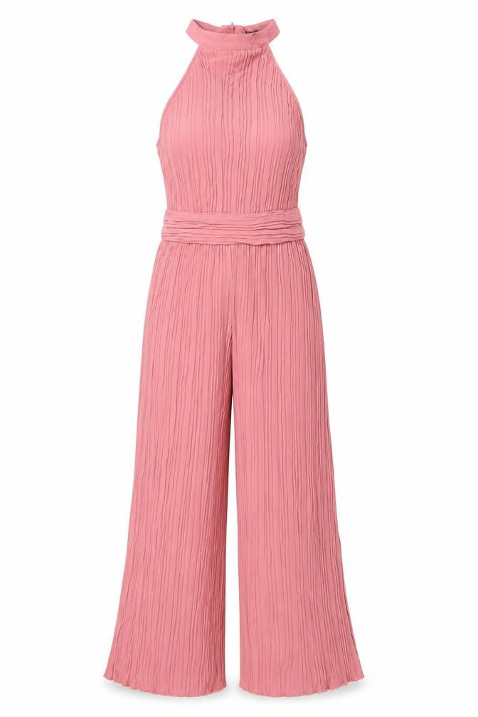 Zara Women's Pink Sleeveless Jumpsuit XS