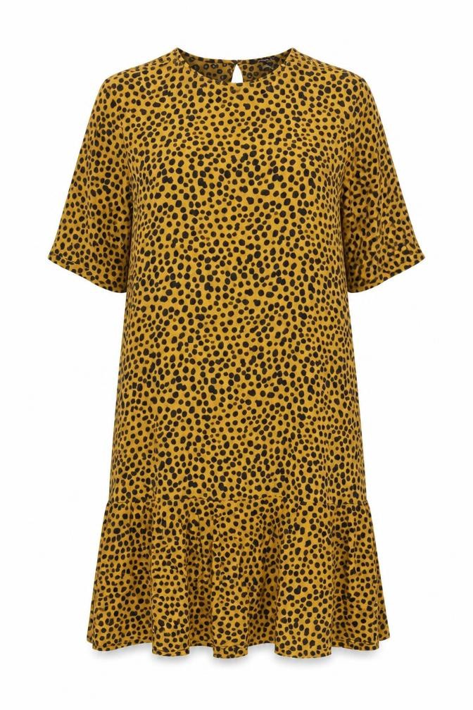 Monki Women's Animal Print Shift Dress, Multicoloured, M