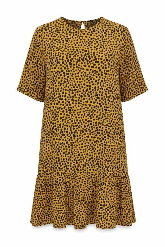 Monki Women's Animal Print Shift Dress, Multicoloured, M