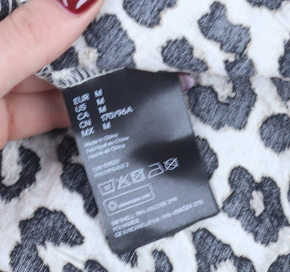 Animal Print Shift Dress - M - Women's Casual Style