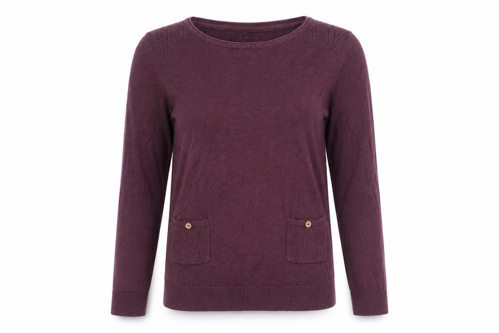 Blue Harbour Women's Purple Knit Jumper Size 12