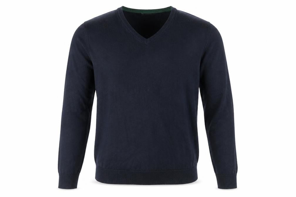 Gap Men's Black V-Neck Pullover Cotton Jumper M