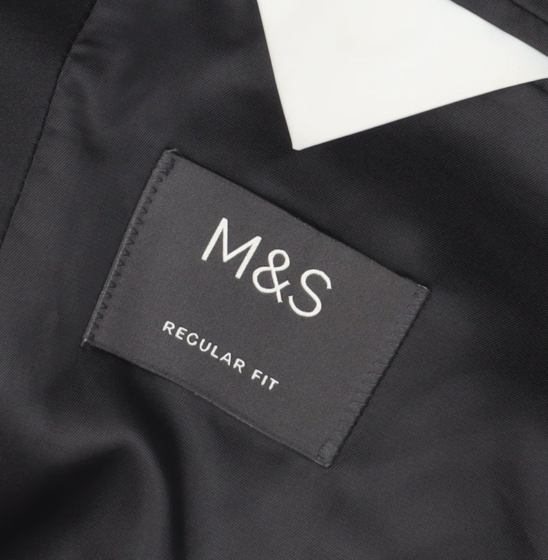 Marks and Spencer Men's Black Regular Fit Suit Jacket