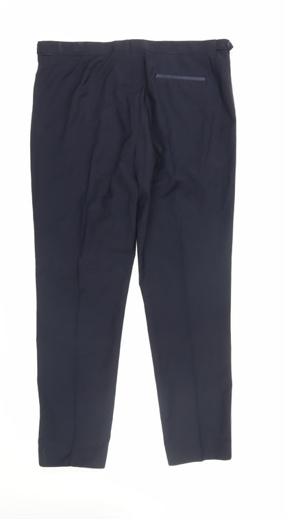 Marks & Spencer Men's Wool Trousers Black L 40