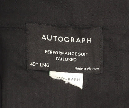 Marks & Spencer Men's Wool Trousers Black L 40