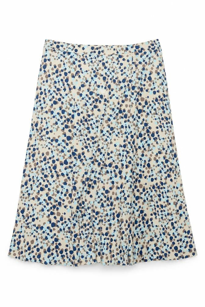 Eastex Women's Beige Midi A-Line Skirt UK 18