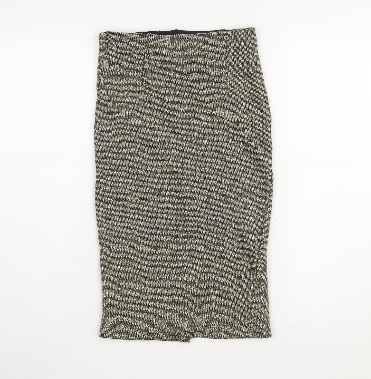 Topshop Women's Grey Midi Pencil Skirt, Size 8