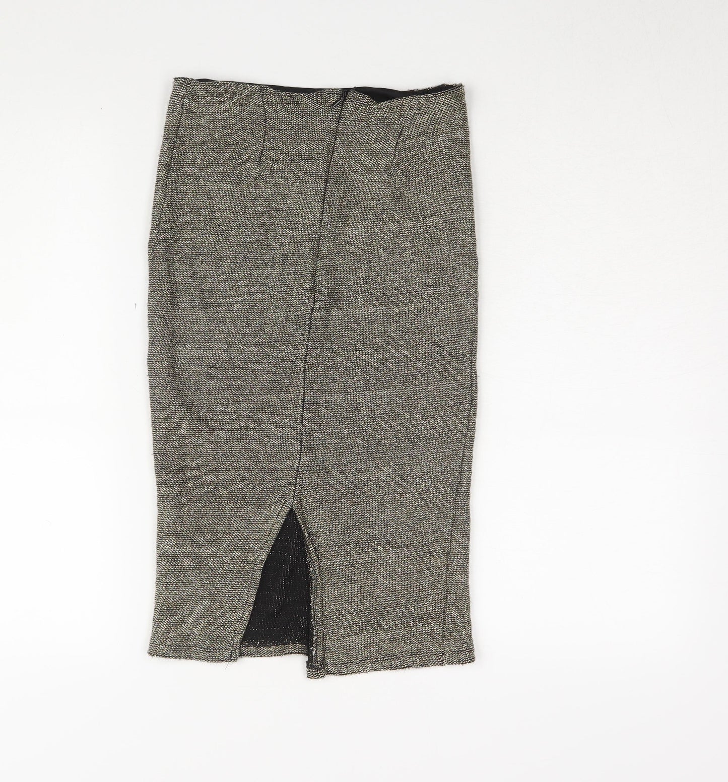 Topshop Women's Grey Midi Pencil Skirt, Size 8