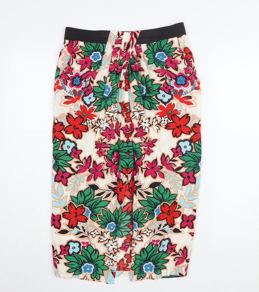 Warehouse Women's Multicoloured Floral Skirt Size 12