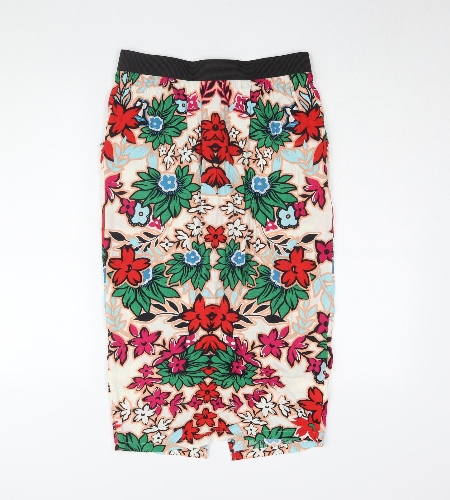 Warehouse Women's Multicoloured Floral Skirt Size 12