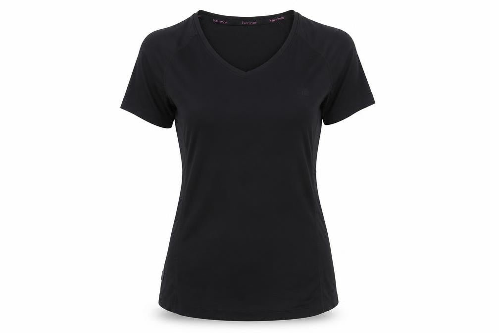 Karrimor Women's Black V-Neck Active T-Shirt Size 12