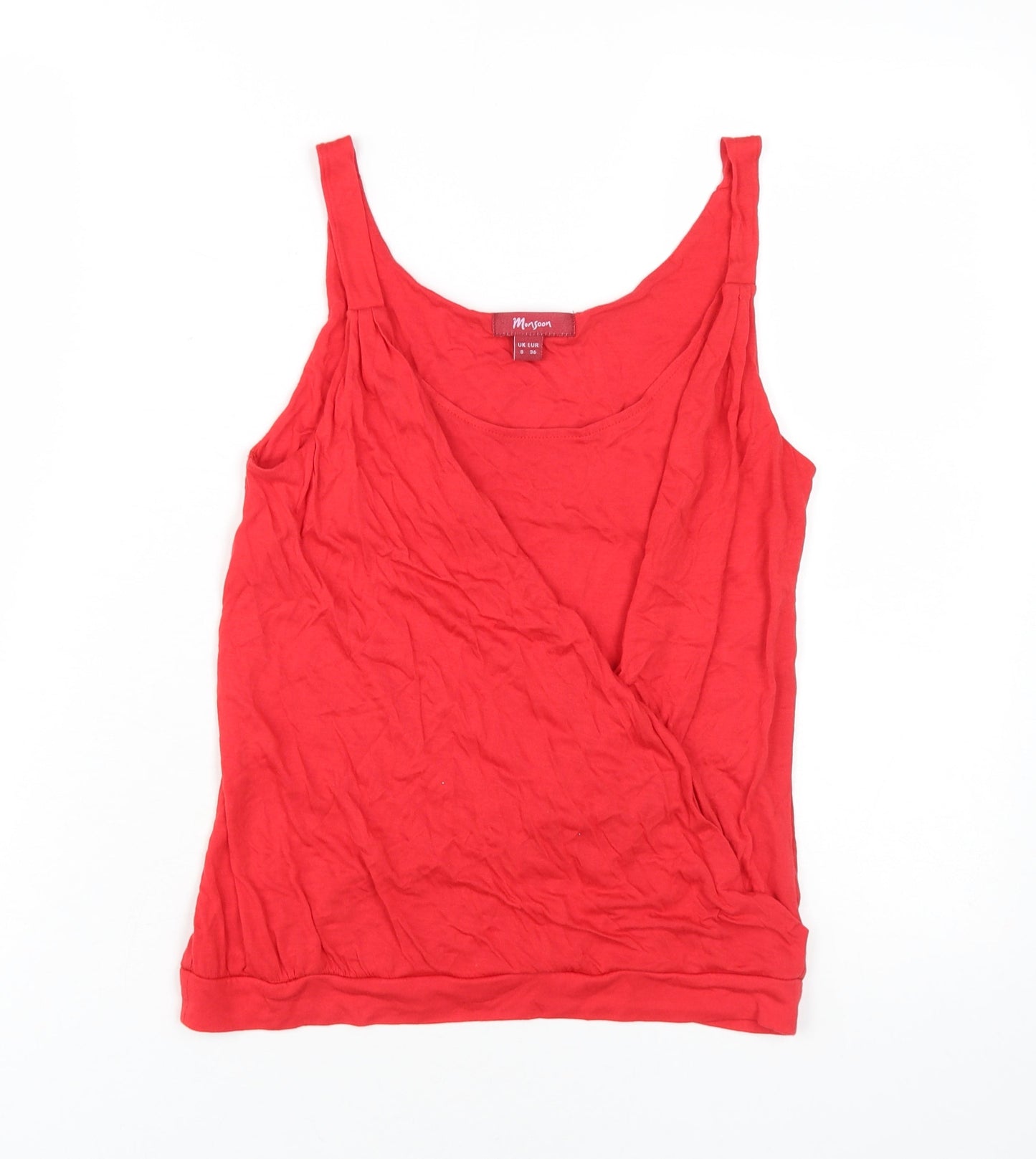 Monsoon Women's Red Wrap Tank Top Size 8