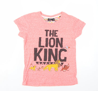 Preloved Disney Women's Pink Lion King T-Shirt S - Front