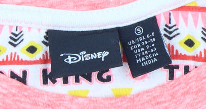 Preloved Disney Women's Pink Lion King T-Shirt S - Detail