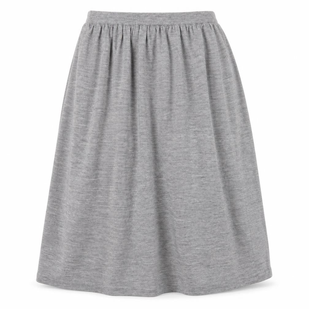 Valentino Women's Grey Wool A-Line Midi Skirt Size 14