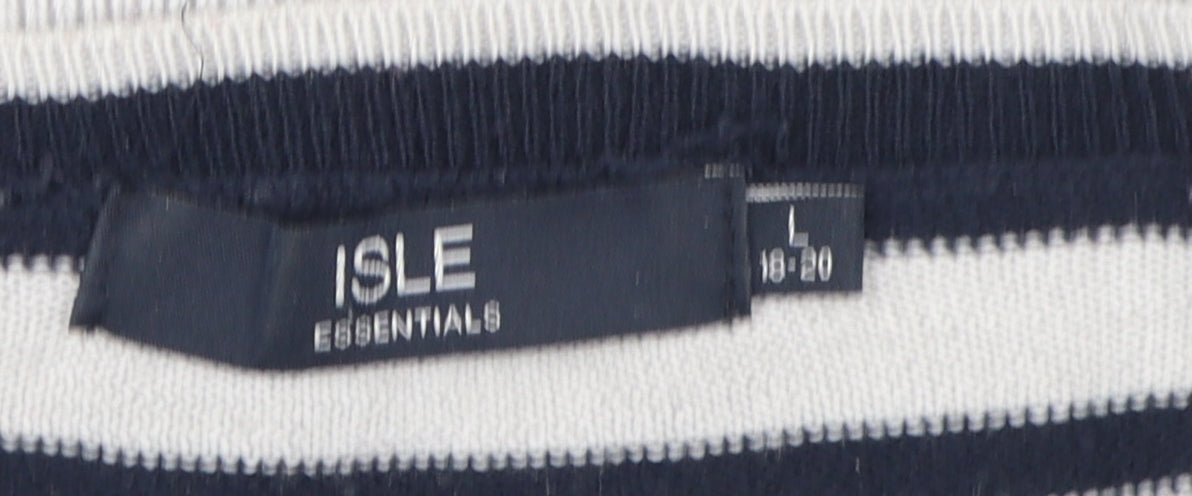 Isle Essentials Women's Striped Jumper L