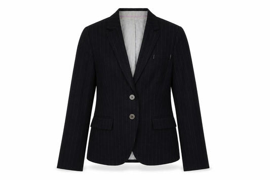 Banana Republic Women's Black Pinstripe Blazer, XS
