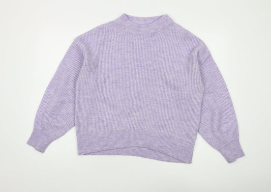 Urban Women's Purple Mock Neck Jumper S