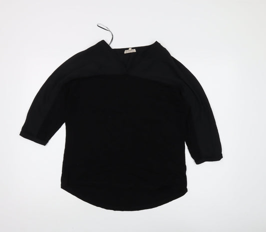 Phase Eight Women's Black Solid Top, Size 10