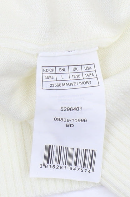 Damart Women's Ivory Pullover Jumper L