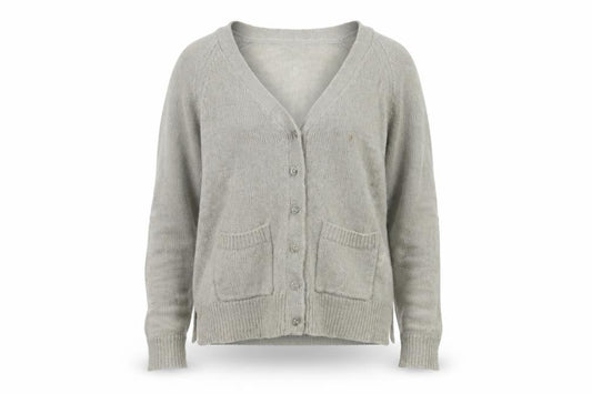 Gap Girls Grey Cardigan, Size 13, Acrylic Blend, V-Neck