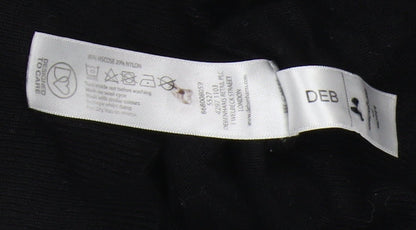 Brand and care label for Red Herring Women's Black V-Neck jumper, size 12