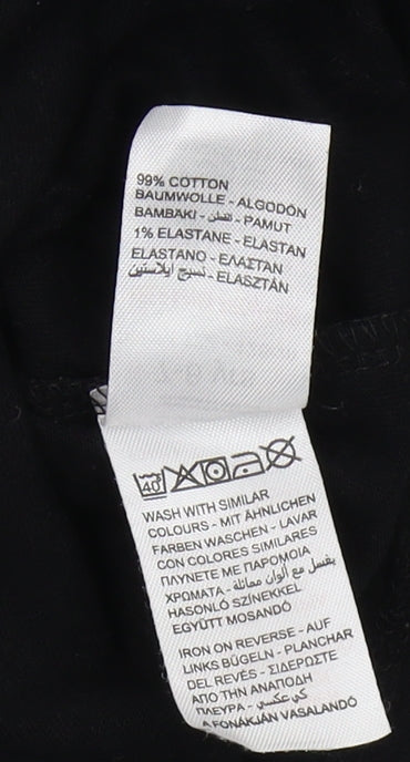 Additional view of Friends girls’ black cropped t-shirt, 7-8 years, graphic logo