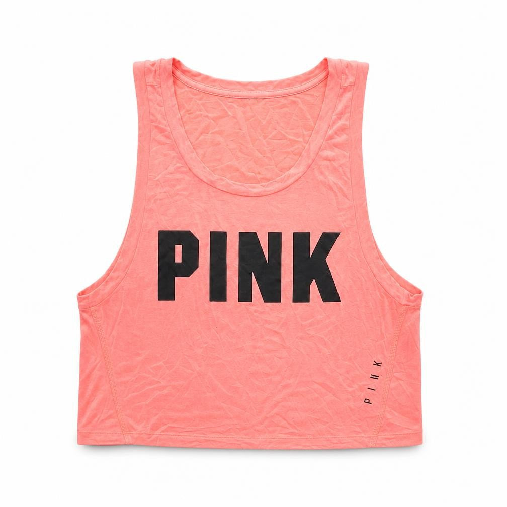 PINK Women's Pink Sleeveless Tank XS - Soft & Stylish